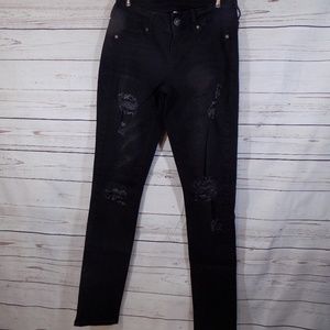 Distressed black skinny Jeans size 4